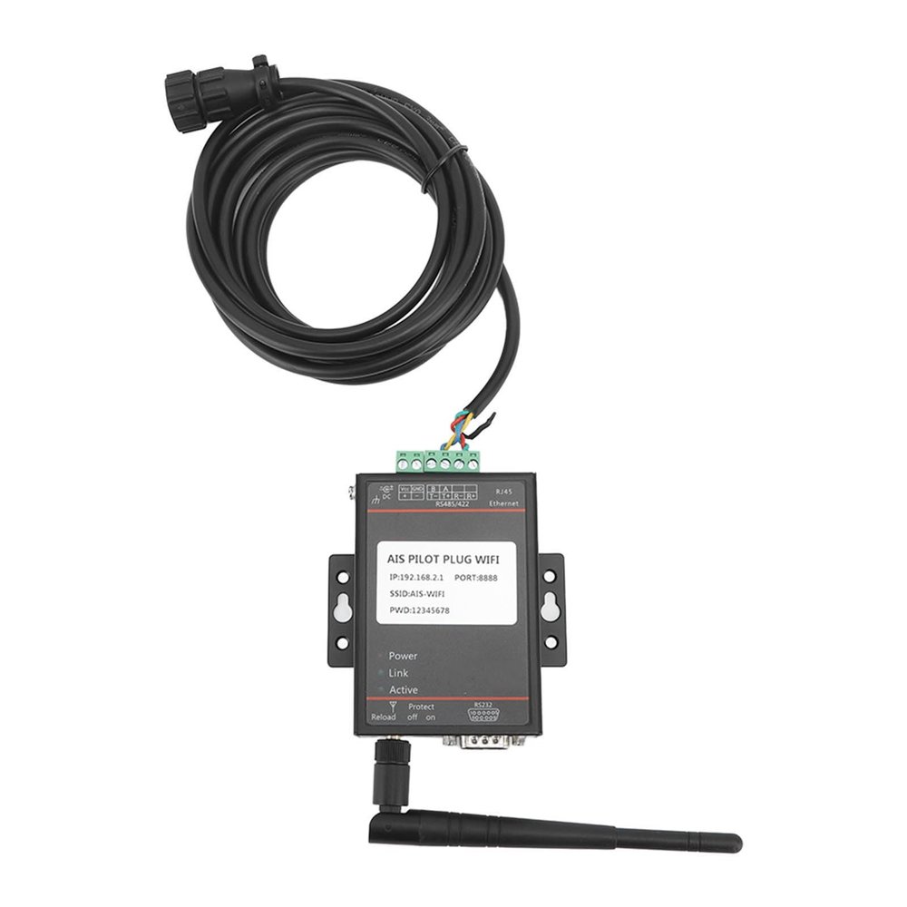 AIS Pilot Plug Cable, Long Transmission Distance Client Access Stable Connection AIS Pilot Plug WiFi Connector for Marine Boat