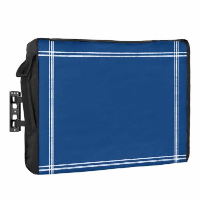 Outdoor TV Cover Solid Color Navy Blue Waterproof Weatherproof TV Covers for 30 to 32 Inch Outside Flat Screen TV Protector Shield 30"W x 19"H x 4.5"D