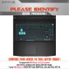 Decalrus - Protective Decal for The MSI Bravo 15 (15.6" Screen) Laptop Black Texture Brushed Aluminum Vinyl Cover wrap BAmsiBravo15Back view 2