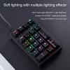 Wilitto Backlight Numeric Keypad for Laptop,21 Key Wired USB Mechanical Numpad, External Mini Numbers Keyboard for Laptop PC Computer Financial Tax Accounting Office Tool Black view 3
