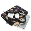 11 11.6 12 12.1 12.5 inches Laptop Sleeve Chromebook Case Ultrabook Case Notebook Sleeve PC Messenger Bag Tablet Case Neoprene Handle Sleeve for Women Men, Two Pockets(Space Sloth) view 4