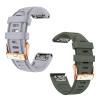 20mm Watch Band Replacement for Garmin fenix 5S/5S Plus/6S/7S/Instinct 2S/D2Quick Fit silicone with rosegold buckle, ARMYGREENA and GREYB Bundle view 1