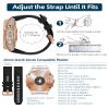 20mm Watch Band Replacement for Garmin fenix 5S/5S Plus/6S/7S/Instinct 2S/D2Quick Fit silicone with rosegold buckle, GREY and BLACKBundle view 3