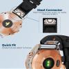 20mm Watch Band Replacement for Garmin fenix 5S/5S Plus/6S/7S/Instinct 2S/D2Quick Fit silicone with rosegold buckle, GREY and BLACKBundle view 4
