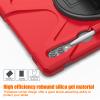 Case for Samsung Galaxy Tab S9 Ultra 14.6" 2023 X910 X916B X918U, Military Grade 15ft Drop Tested Shockproof Protective Silicone Cover with 360 Rotating Stand, Hand Strap and Pencil Holder view 3