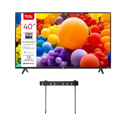 TCL 40-Inch Class 3-Series FHD LED Smart Android TV + Wall Mount Chromecast Built-in Bluetooth 40S334 (Renewed)
