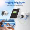 Camcamp Solar Security Cameras Wireless Outdoor, Home Security Camera System with 7" Touchscreen Monitor, Solar-Powered 4MP 4 Cam-Kit, Color Night Vision, 360 View, Pan & Tilt, 2 Way Audio view 2