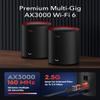 Cudy AX3000 Wi-Fi 6 2.5G Mesh System, Covers up to 4800 Sq.Ft., Replaces Wireless Router and Extender, Supports Ethernet Backhaul, Ideal for 2.5G Network, M3000 2-Pack view 2