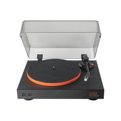 JBL Spinner BT - Bluetooth with AptX-HD Turntable, Components, Removable Headshell, Aluminum Platter and Belt Drive, Moving Magnet Cartridge pre-Installed (Black)
