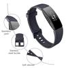 3 Pack Replacement Bands Compatible for Fitbit Inspire HR/Fitbit Inspire/Fitbit Ace 2, Adjustable Accessory Soft Silicone Sport Wristband for Women Men (Light gray + midnight blue + blue gray, Small view 2