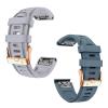 20mm Watch Band Replacement for Garmin fenix 5S/5S Plus/6S/7S/Instinct 2S/D2Quick Fit silicone with rosegold buckle, GREY and CAPTAINBLUE Bundle view 1