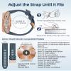 20mm Watch Band Replacement for Garmin fenix 5S/5S Plus/6S/7S/Instinct 2S/D2Quick Fit silicone with rosegold buckle, GREY and CAPTAINBLUE Bundle view 4