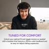 Alienware AW720H Dual-Mode Wireless Gaming Headset - Dolby Atmos Spatial Sound, Wireless 2.4 GHz, 3.5mm Connector Cable, in-line Controls, Integrated Microphone, Unidirectional - Lunar Light view 2