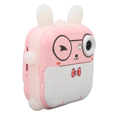 Children Cute Print Camera 24MP Multi Zoom Cartoon Smart Kids Instant Camera Thermal Print Digital Mini Camera ()