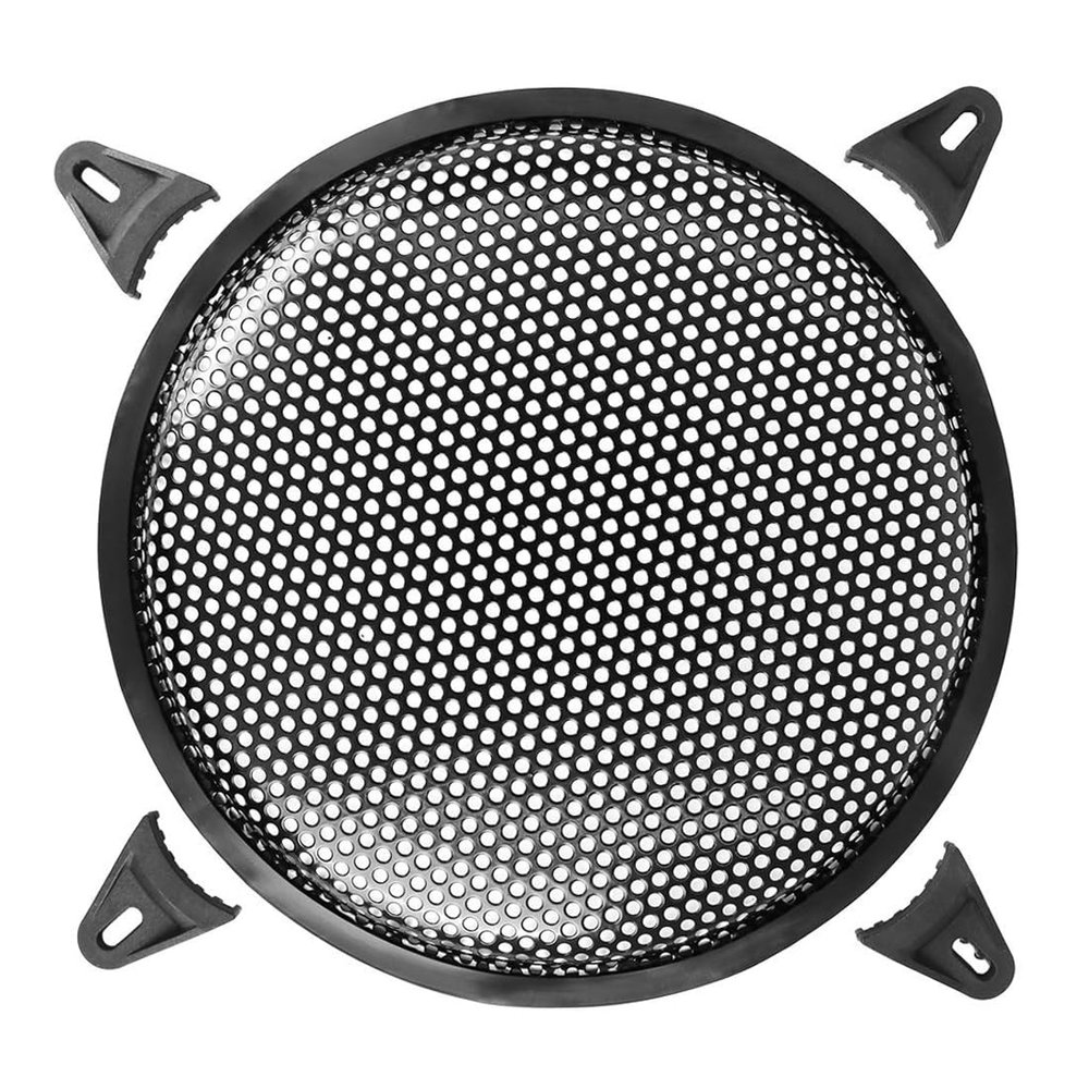 Taimmach 10 Inch Car Universal Audio Speaker Subwoofer Metal Waffle Grill Cover Protector with Rubber Edge and Clips