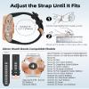 20mm Watch Band Replacement for Garmin fenix 5S/5S Plus/6S/7S/Instinct 2S/D2Quick Fit silicone with rosegold buckle, WHITE and BLACK Bundle view 3