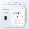 LENCENT 2 to 3 Prong Outlet Adapter, 3 to 2 Prong Grounding Adapter view 3