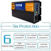 Power Inverter 3000W 4000W 5000W 6000W 8000W Dc 12v 24v 48v 60v 72v to Ac 110v 220v Converter Transformer Pure Sine Wave Car Inverter with Intelligent Display for Camping (60Vto220V,4000W) view 4