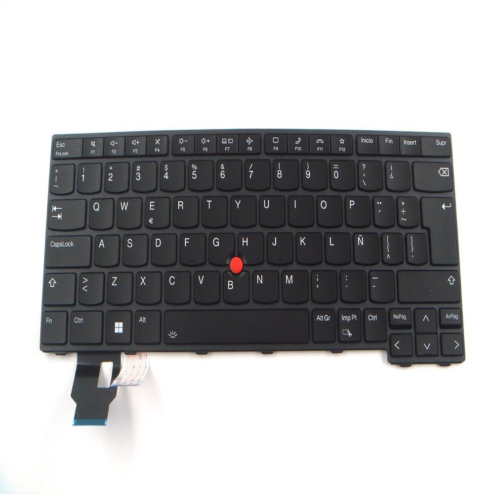 Bayjebu Parts for Lenovo ThinkPad T14 P14S Gen 3 4 Keyboard Lastin Spanish Backlit 5N21D67973