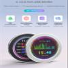 2.1 Inch USB Monitor Water Cooler Screen PC case Secondary Screen 480480 Resolution with Music Spectrum Analysis Function Black Color view 2