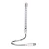 DOITOOL 3pcs USB Flexible Gooseneck Led Night Lamp Eye-Caring Bulbs Silver USB Reading Light for Desk Laptop Bedside Portable Lifespan Protects Eyes view 3