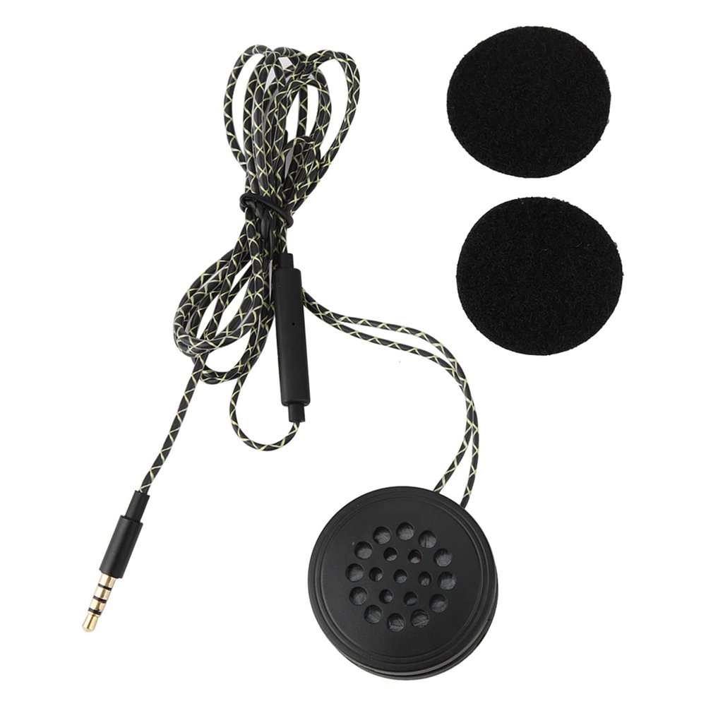 Motorcycle Helmet Headset, High Fidelity Helmet Speaker Headphone Speakers Motorcycle Helmet Outdoor Wired Headphones Hands Calling for 3.5 Interface Audio Equipment