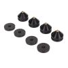 4PCS Speaker Isolation Feet Spikes, Aluminum Alloy Speaker Isolation Pads, for HiFi Amplifier Speaker Turntable Player (Black) view 1