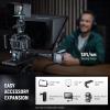 NEEWER Teleprompter X17 II with RT113 Remote/APP Control, 17" HD Beamsplitter All Metal Frame Upgraded Camera Mount QR Plate Compatible with Manfrotto 501PL iPad iPhone, Max Load 44.1Ib, Assembly Free view 4
