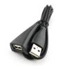 BIBABLYKE Replacement USB Receiver Extension Cable Extender Cord for Wireless Mouse Keyboard Receiver USB Adapter Line Black PVC view 1