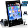 [2+64G] NHOPEEW Single Din Car Stereo with Wireless Carplay and Android Auto - 9.5 inch Vertical Touchscreen Android Car Radio - GPS Navigation/WiFi/Mirror Link/SWC + AHD Backup Camera view 1