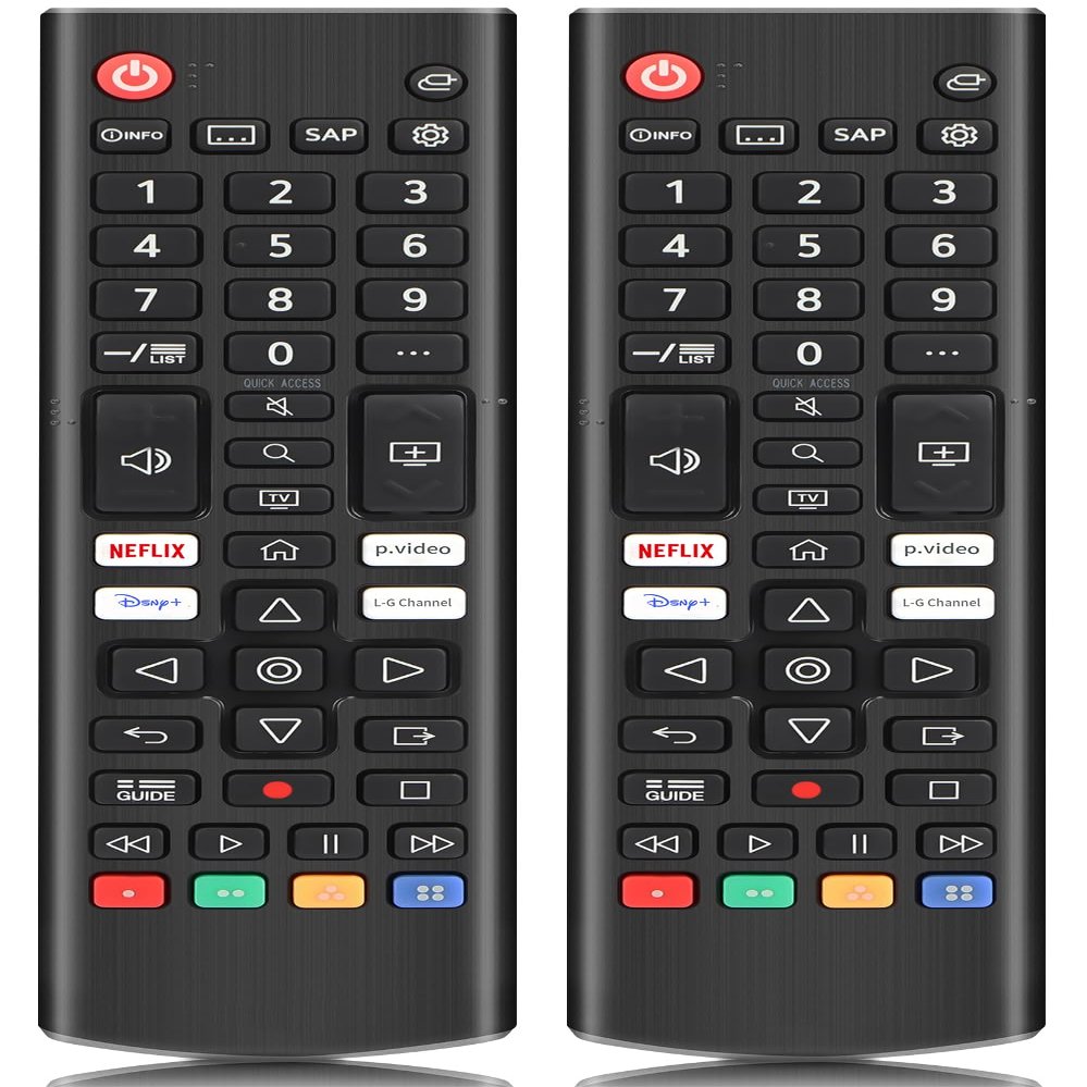 (2-Pack) for LG Smart TV Remote Control Replacement, Compatible with All LG LED/LCD/OLED//QNED/UHD Smart TVs (AKB76040302)