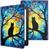 CGFGHHUY for Microsoft Surface Pro 7 Case Lightweight Protective PU Leather Smart Stand Cover with Auto Wake Sleep Tablet Case for Microsoft Surface Pro 7 Plus/7/6/5/4 - Cat in The Tree view 1