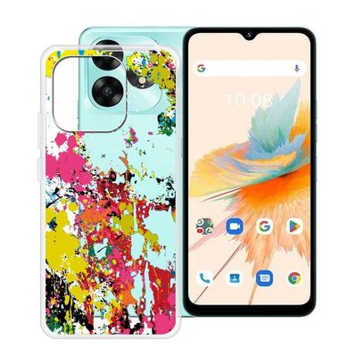 ZXLZKQ Phone Case for Umidigi A15 (6.70"), Clear TPU Soft Silicone Cover [Ultra-Thin X Anti Yellow] Shockproof Anti-Drop Protective Shell Cover for Umidigi A15 - Colorfully