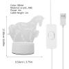 Baluue 3D LED Night Light, Animals Atmosphere Light for Kids Toy Birthday Gifts USB Visual Illusion Lighting for Bedroom Living-Room(Horse) view 2