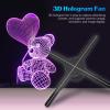 3D Hologram Fan, 3D Advertising Player, 56cm 3D Hologram Projector, 3D Wifi Holographic Projector Fan for Store Shop Bar(US Plug) view 2