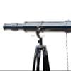 MARY Nautical Floor Standing Chrome Nickel Brass Galileo Nautical Telescope, 50" view 2