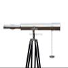 MARY Nautical Floor Standing Chrome Nickel Brass Galileo Nautical Telescope, 50" view 4