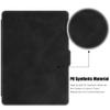 BOZHUORUI Slim Case for Kindle Voyage eReader - Lightweight Premium PU Leather Cover with Auto Sleep/Wake (Rock Black) view 4