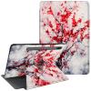 CGFGHHUY for Samsung Galaxy Tab S8 Case Galaxy Tab S7 Case 11 inch 2022/2020 Release 360 Degree Rotating Stand Protective Smart Cover with Auto Wake Sleep Cover - Watercolor Red Tree view 1