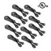 RiteAV - Heavy Duty 14 AWG (NEMA 5-15P to C15) Power Cord 4FT (10 Pack) view 2