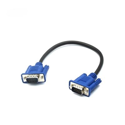30cm 50cm VGA Cable Male to MaleBraided Shielding High Premium HDTV VGA Computer Tv Display Signal Short Cable 0.3m/0.5m/1.5m (Size : 0.5m)