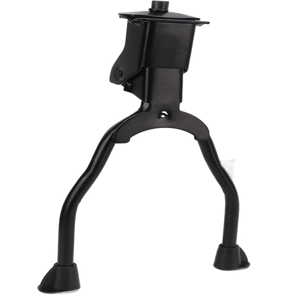 Bike Kickstand Double Leg Center Mount Adjustable Stainless Steel Anti-Slip Feet Fits 26" Bikes & Above Heavy-Duty Foldable Stand for Mountain & Road Bicycles