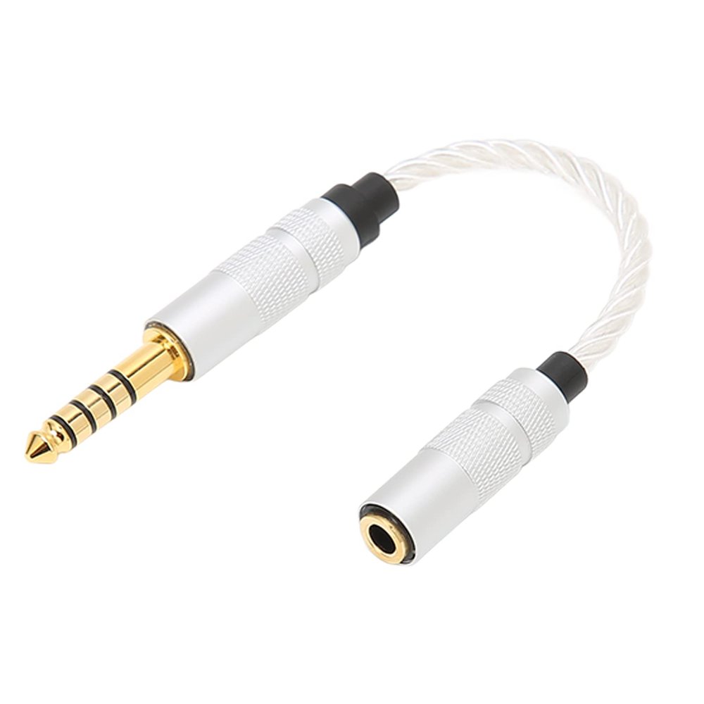 4.4mm Male to 3.5mm Female Headphone Adapter, Professional Headphone Adapter Cable 4.4mm Balanced to 3.5mm Stereo Adapter Cable for ZX300A WM1A WM1Z PHA 2A Player