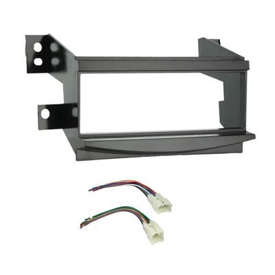 Single DIN Car Stereo Radio Installation Dash Kit Compatible with Toyota Avalon (Dash Kit + Wiring Harness) 2005 2006 2007 2008 2009 2010