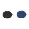 2 Pack DAYJOY Soft Silicone Protective Case Cover Compatible with SoundPEATS Gofree2 Earbuds, Protective Skin Sleeve with Key Chain (Black+Blue) view 1