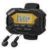 Jensen SAB-60 Armband Digital AM/FM Stereo Radio with Clock and Earbuds, Black, SAB-60 view 1