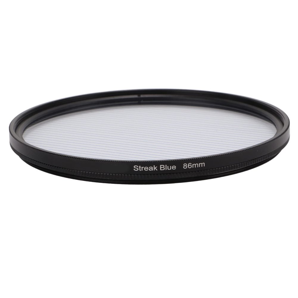 Blue Streak Filter, 86mm Special Effects Lens Filter Anamorphic Special Effects Filter,for DSLR Cinematice Video