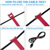 California JOS 60 PCS 6 Inches Reusable Cable Ties, Wire Ties, Cord Organizer, Cable Organizer, Adjustable Cable Management - Red view 3