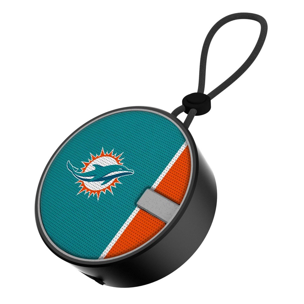 Keyscaper Miami Dolphins Logo Waterproof Bluetooth Speaker