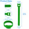 60 PCS Garland Ties Plant Cable Straps for Support Plant Growth, Adjustable Indoor/Outdoor Decorative Nylon Reusable Hook and Loop Design(Green,6 inch) view 2